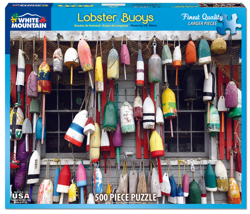 Lobster Buoys - 500 Piece Puzzle - The Country Christmas Loft