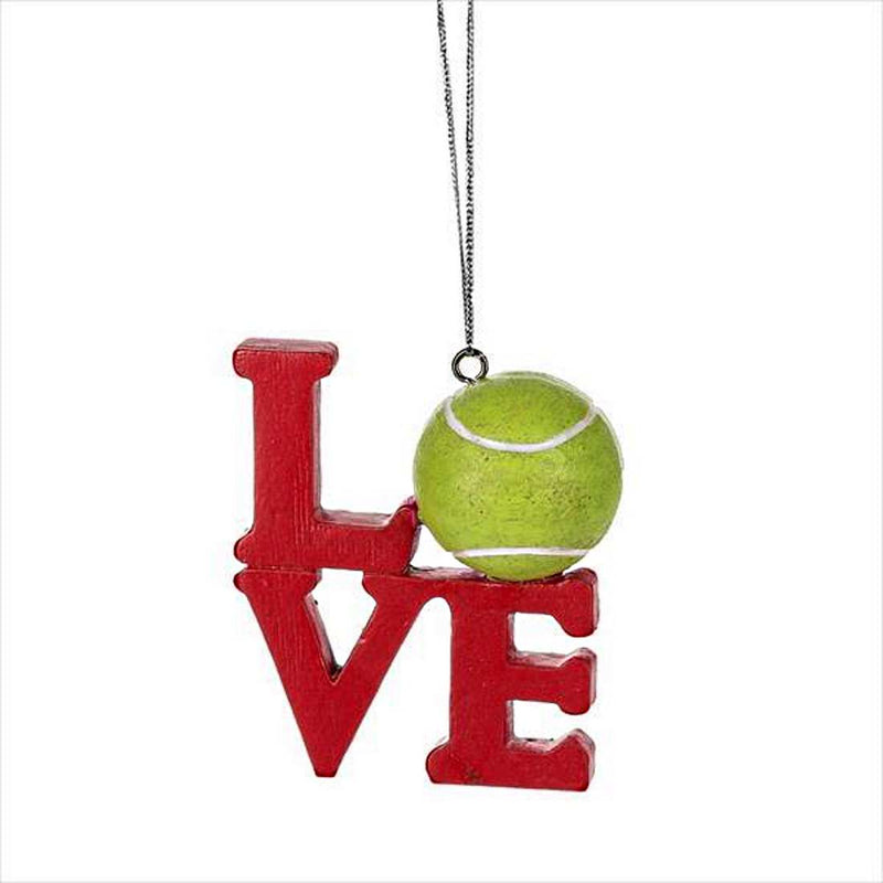 Tennis Love Ornament - The Country Christmas Loft
