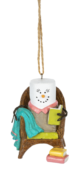 S'mores Reader Ornament - The Country Christmas Loft