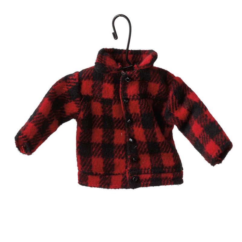 Red Plaid Coat Ornament. - The Country Christmas Loft