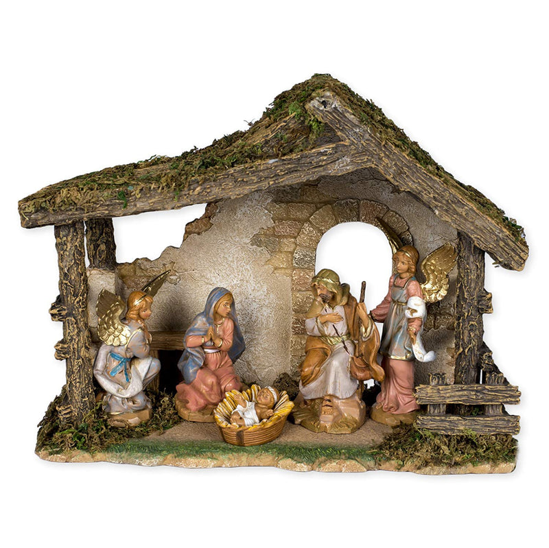 Figure Set With Stable - Fontanini - 5" - The Country Christmas Loft