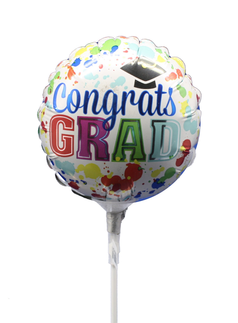Congrats Grad Splatter Balloon - The Country Christmas Loft