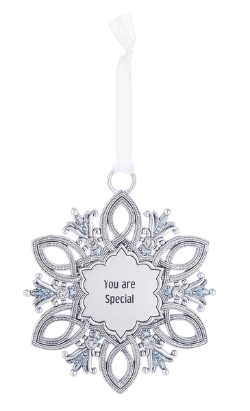 Gem Snowflake Ornament - You are Special - The Country Christmas Loft