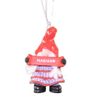 Personalized Gnome Ornament (Letters J-P) - - The Country Christmas Loft