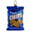 Snack Bag Glass Ornament -
