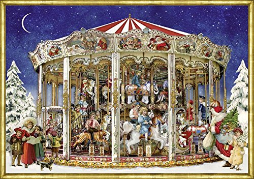 The Christmas Carousel - Standard Size Advent Calendar - The Country Christmas Loft