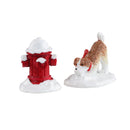 Snowy Fire Hydrant - 2 Piece Set - The Country Christmas Loft