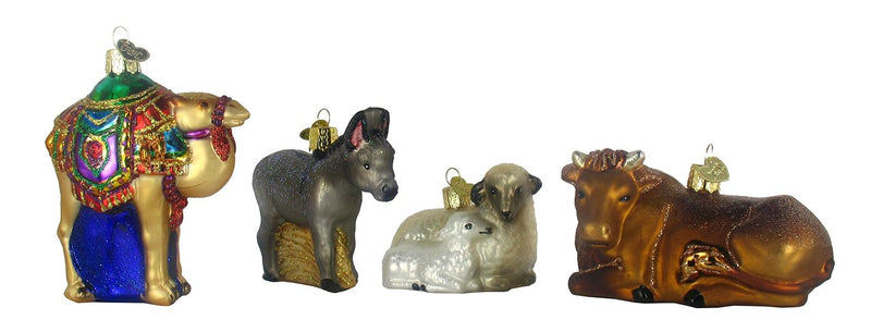 Old World Christmas Nativity Collection Glass Ornaments Set Of 9 - The Country Christmas Loft