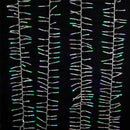 16' 480-Light Twinkle 3MM LED Color Changing Cluster Garland With Clear Wire