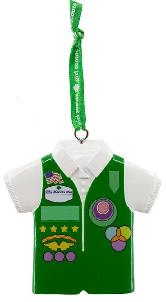 Girl Scouts Of The USA Vest Ornament - Green