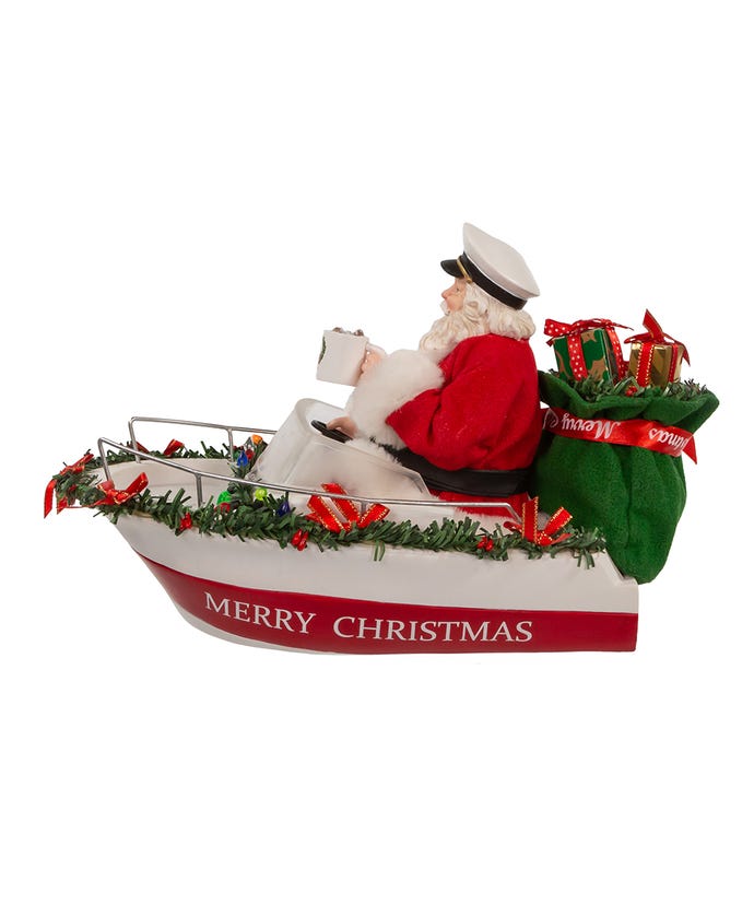 Fabriche Boat Captain Santa - The Country Christmas Loft
