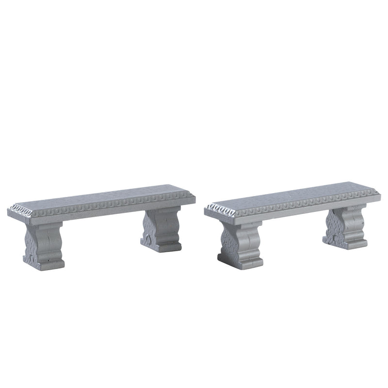 Plaza Bench - Set Of 2 - The Country Christmas Loft