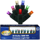50-Light Multi-Colored Concave LED Light Set - The Country Christmas Loft
