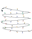 35-Light Multicolor G12 Green Wire LED Light Set - The Country Christmas Loft