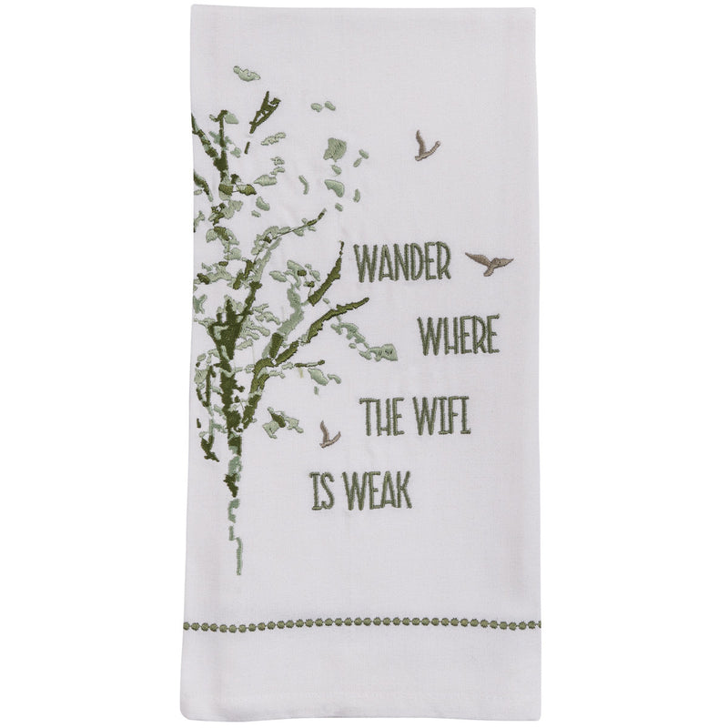 Wander Where The Wifi Is Weak Decorative Dish Towel