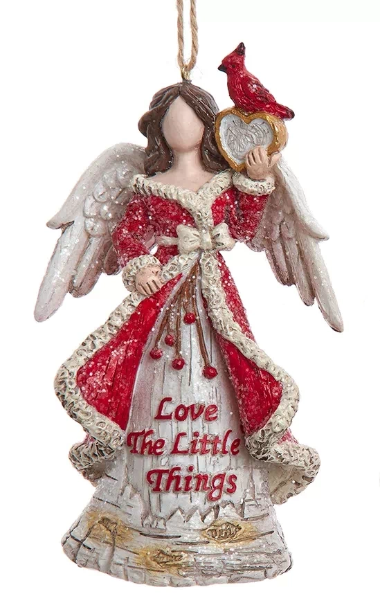 Birch Berries Faceless Angel Ornament - Love The Little Things - The Country Christmas Loft