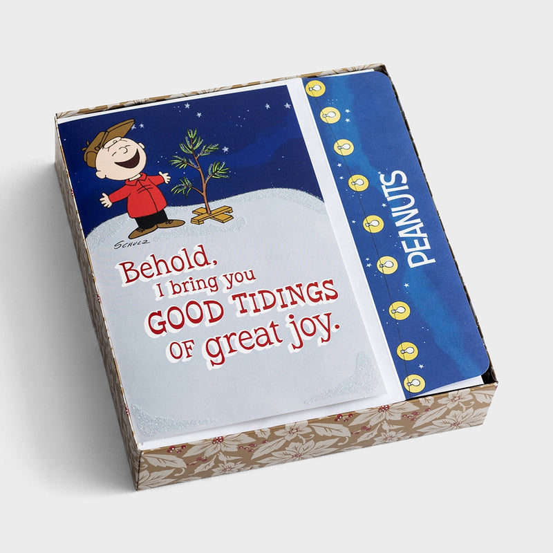 Peanuts - Good Tidings of Great Joy- 18 Christmas Boxed Cards - The Country Christmas Loft