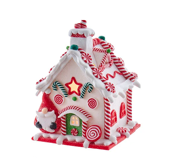 Lighted Gingerbread House - Gnome - The Country Christmas Loft