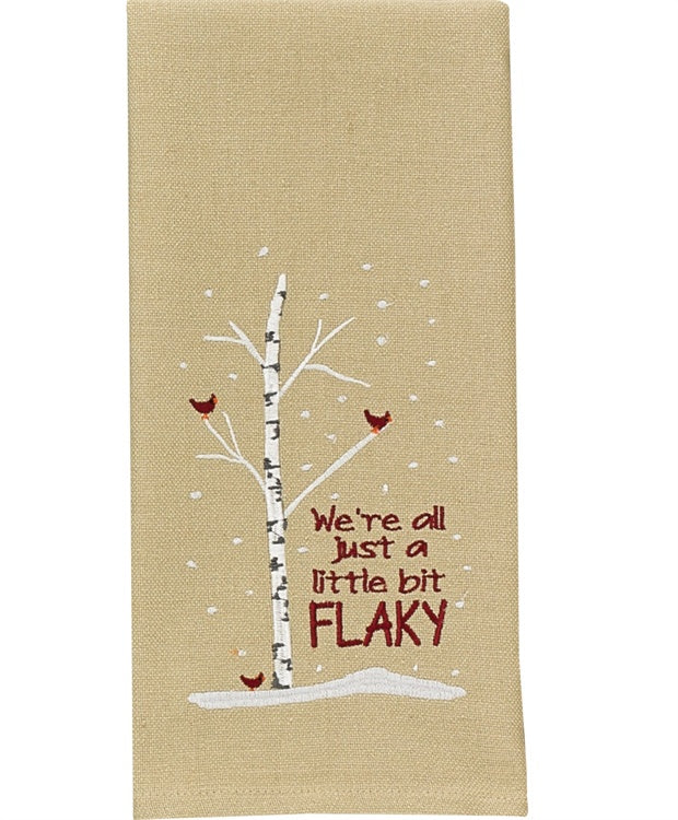 We're Just a Little Flaky Dishtowel - The Country Christmas Loft
