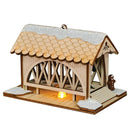 Covered Bridge One Horse Open Sleigh Ginger Cottage Collection - The Country Christmas Loft
