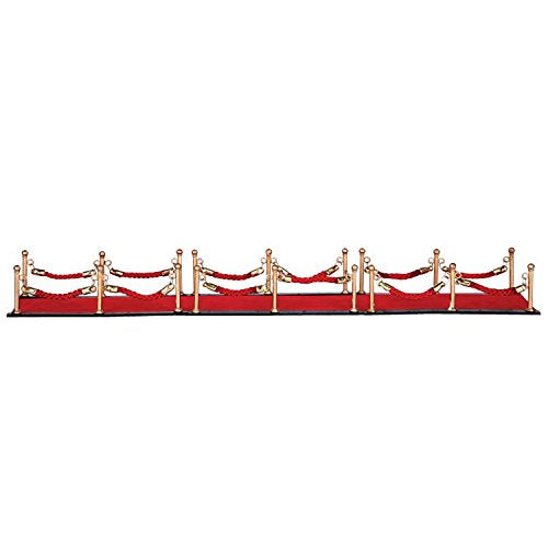 Village Red Carpet with Stanchion Posts - 7 Piece Set - The Country Christmas Loft