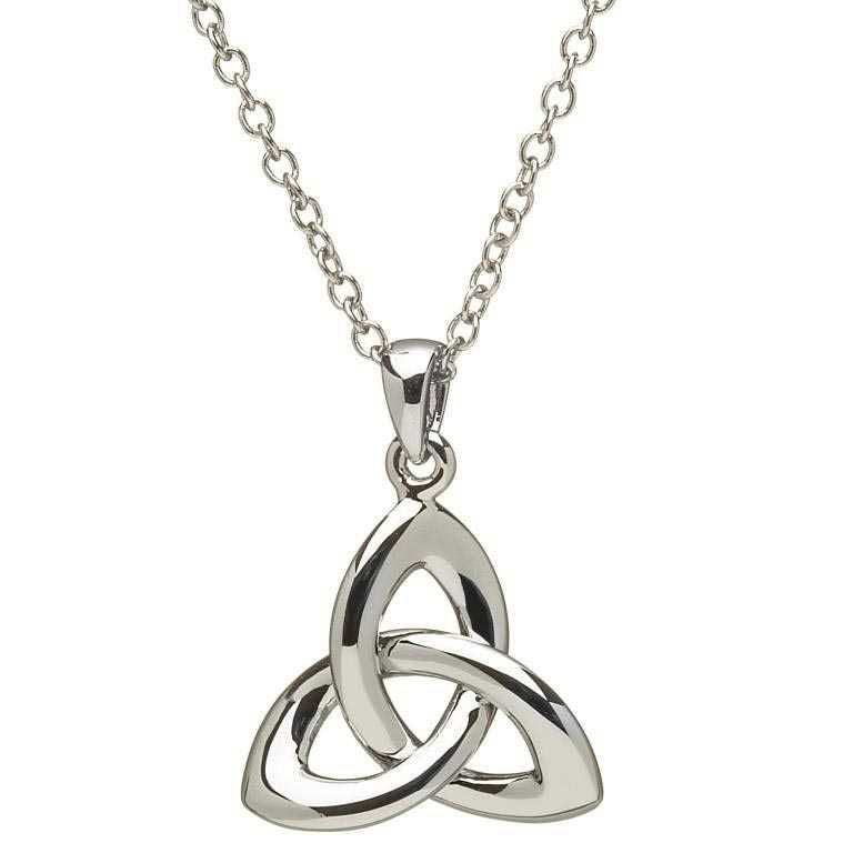 Celtic Trinity Knot Necklace - Sterling Silver