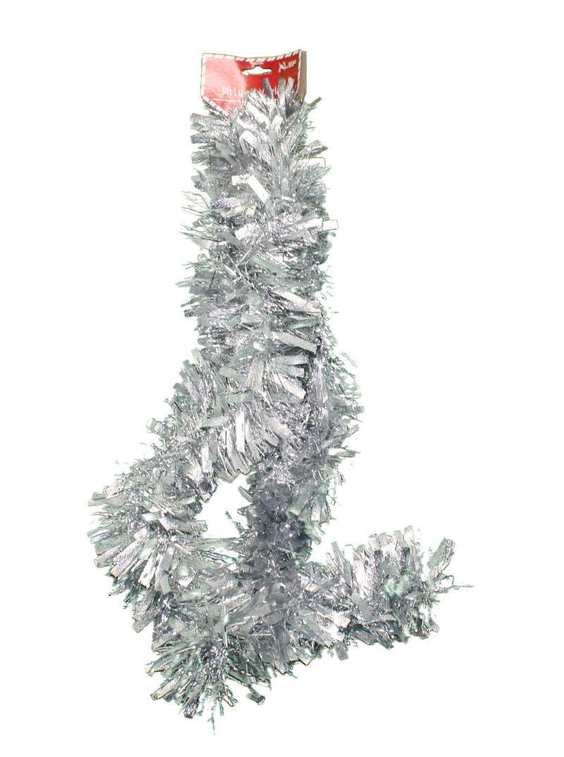 9 Foot Luxury Garland - Silver - The Country Christmas Loft