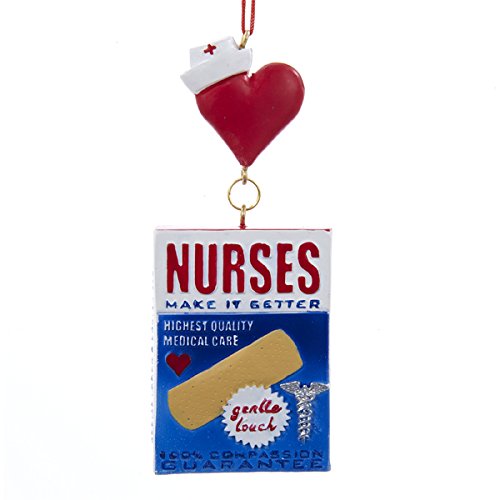 Kurt Adler Bandage Box Nurses Hanging Christmas Ornament - The Country Christmas Loft