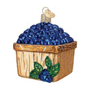 Old World Christmas Basket Of Blueberries Glass Ornament - The Country Christmas Loft
