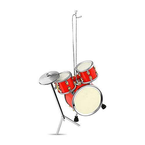Drum Set Ornament - Red - 3.5" - The Country Christmas Loft