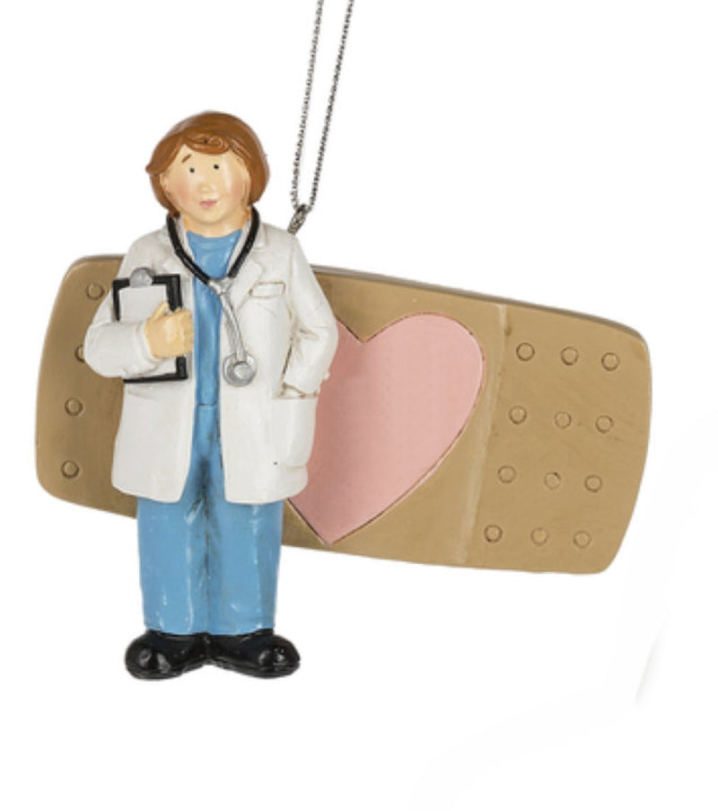 Doctor with Chart Ornament -  Female - The Country Christmas Loft