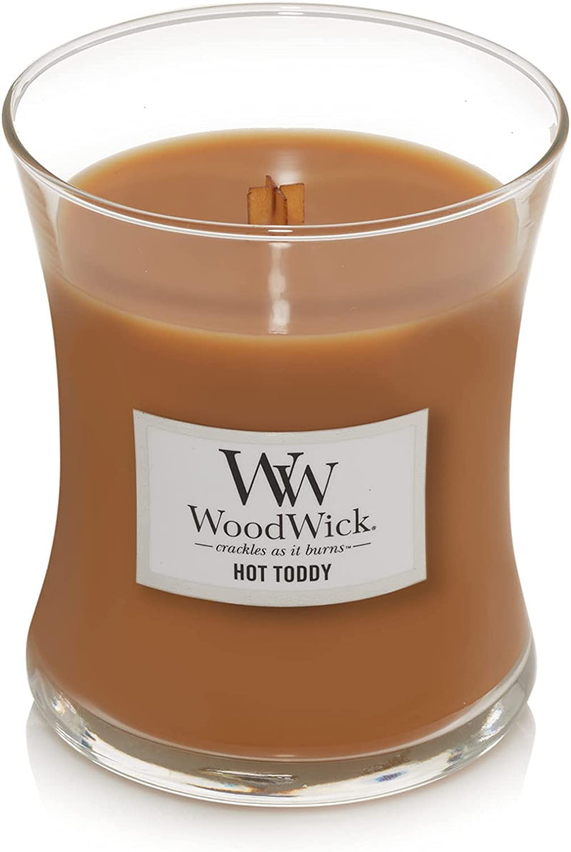 Woodwick Hourglass Jar 9.7 Ounce Candle - Hot Toddy - The Country Christmas Loft