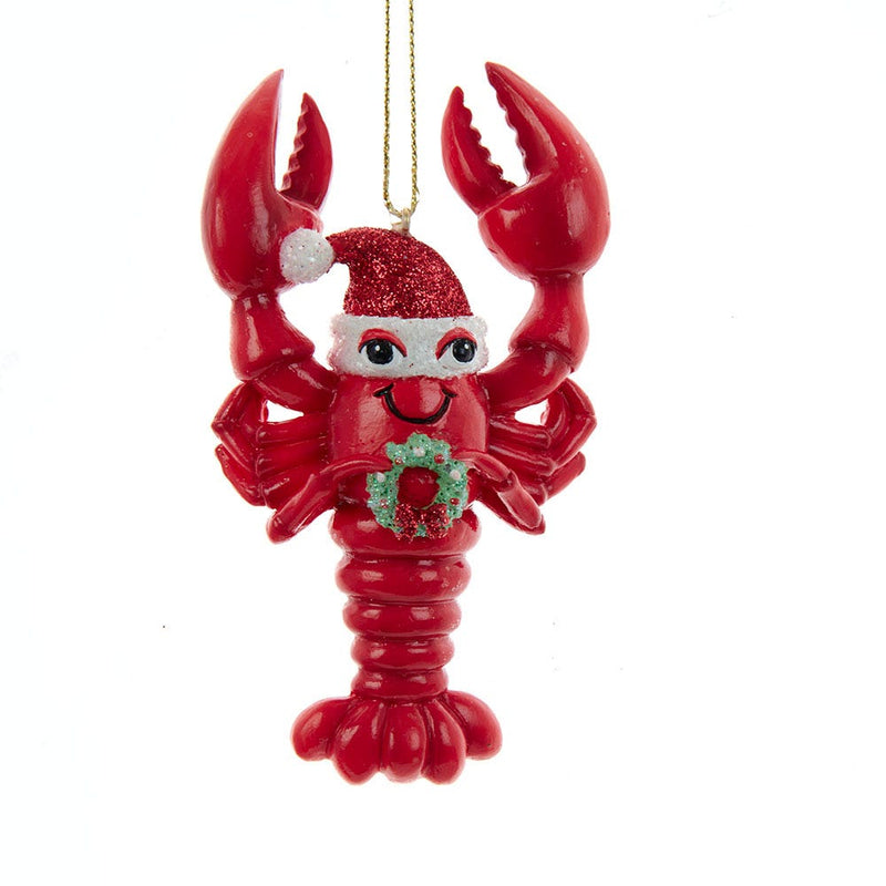 Under The Sea Lobster With Santa Hat Ornament - The Country Christmas Loft