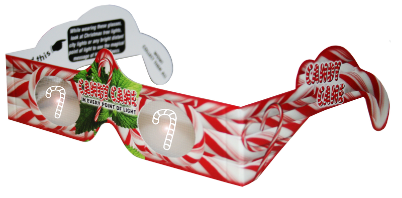 3D Glasses - Candy Cane - The Country Christmas Loft