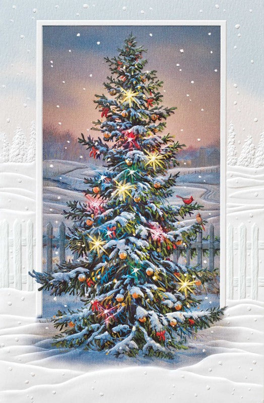 Sparkling Tree Christmas Boxed Cards