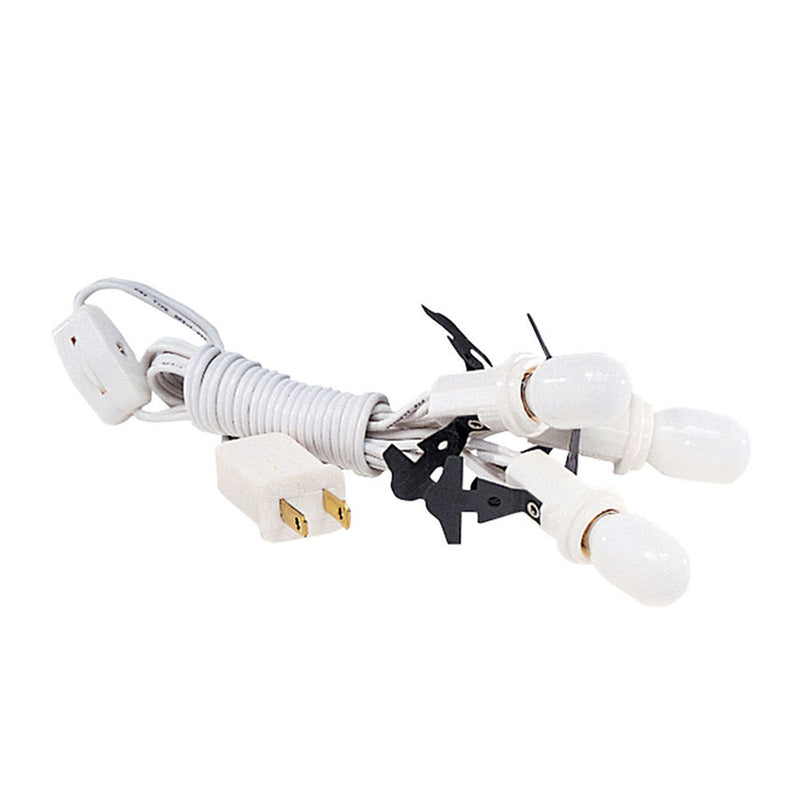 Village 3 Head Switched Light Cord - White - The Country Christmas Loft