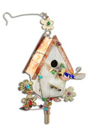 Bluebird Birdhouse Metal Ornament - The Country Christmas Loft