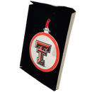 Silver Plated College Logo Ornament - Texas Tech
