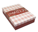 Rectangular Gift Box - 13x9.5x2.9 - - The Country Christmas Loft