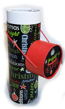 Christmas Wine Box Tube - - The Country Christmas Loft