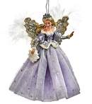 Lavender Snow Queen Ornament - - The Country Christmas Loft
