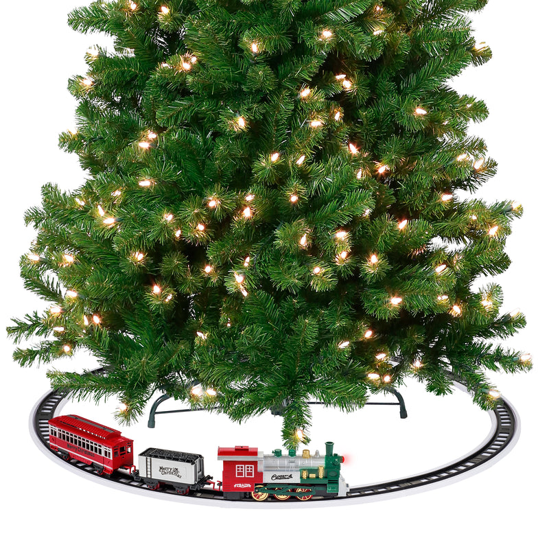 Animated Train Around The Tree - The Country Christmas Loft