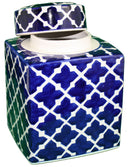 8.5 inch Ceramic Jar with Lid - The Country Christmas Loft