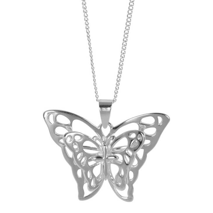 'Today I Saw A Butterfly' - Necklace with 20" Chain - The Country Christmas Loft