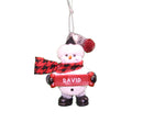 Cozy Snowman Ornament (Letters A - F) - - The Country Christmas Loft