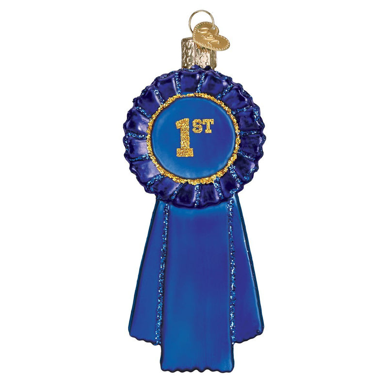 Old World Christmas Blue Ribbon - The Country Christmas Loft