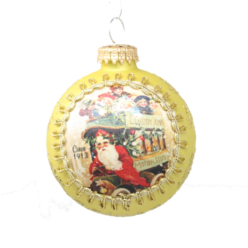 Historic Santa on Silk 2023 Ornament - 1913 Daddy Christmas