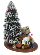 13 Inch Tree on Base with Bag of Toys - The Country Christmas Loft