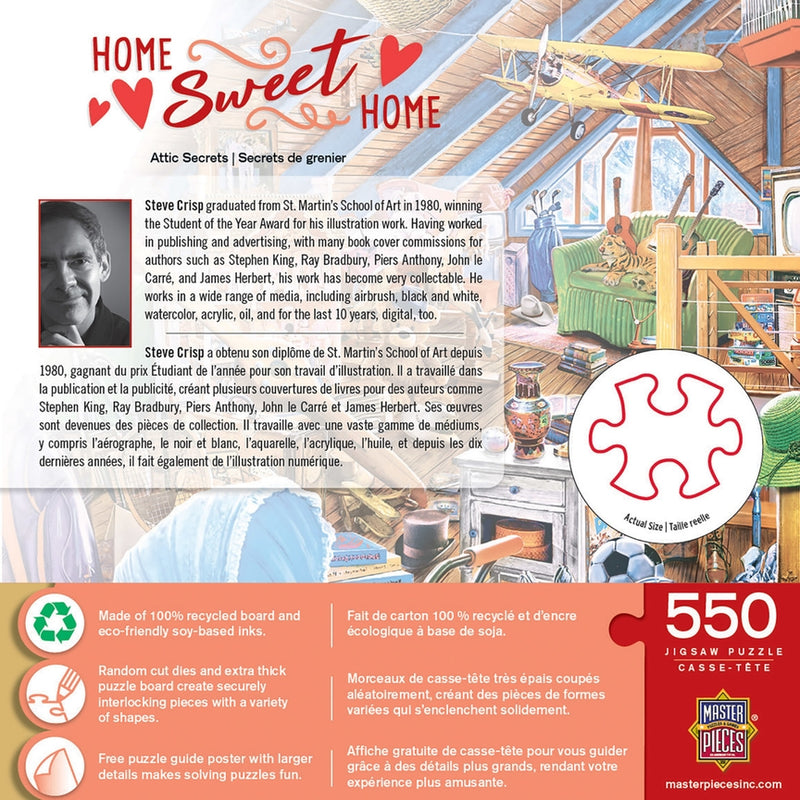 Home Sweet Home - Attic Secrets 550 Piece Puzzle
