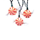 Kurt Adler 10-Light Red Peppermint Candy Light Set - The Country Christmas Loft